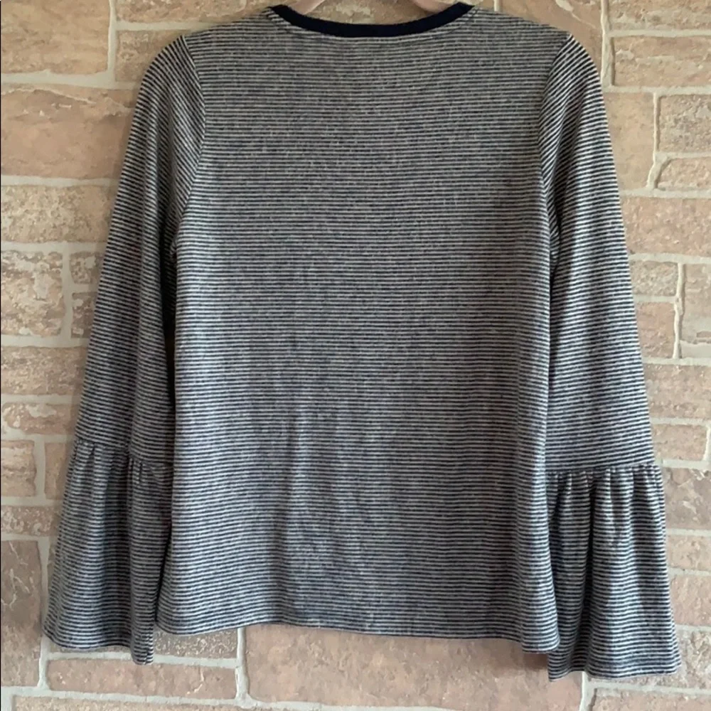 Lucky Brand Striped Bell Sleeve Top - Picture 3 of 7